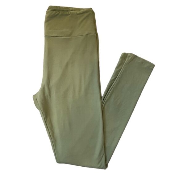 LuLaRoe Green One Size Leggings - Picture 1 of 4